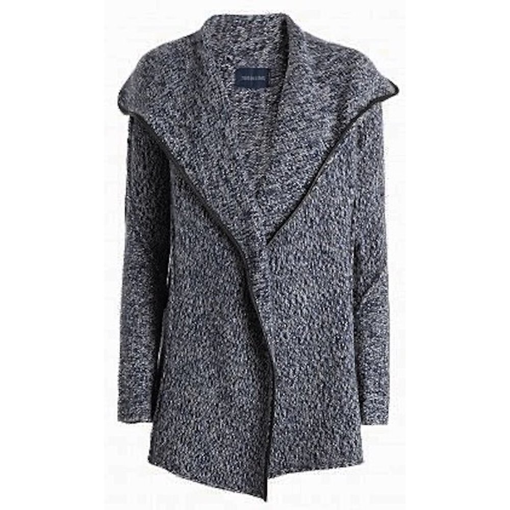 HP!! 🌏🦤🌻 Zadig & Voltaire Daphnee ALN - Alpaca Coatigan Jacket w/Leather Trim